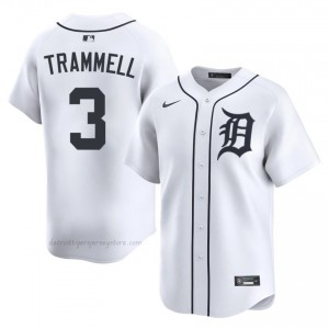 Alan Trammell #3 Detroit Baseball Jersey | Replica Men White Stitched Edition 92387312