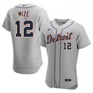 Casey Mize #12 Detroit Baseball Jersey | Pro-Grade Men Gray Embroidery Edition 86082098