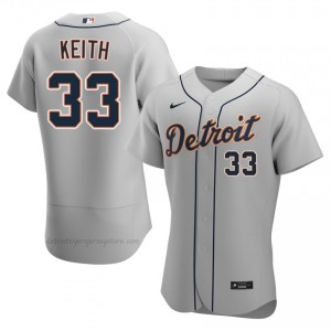 Colt Keith #33 Detroit Baseball Jersey | Limited Men Gray Embroidery Edition 58444396