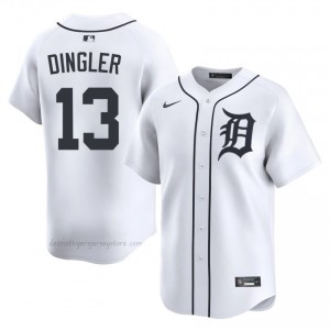 Dillon Dingler #13 Detroit Baseball Jersey | Iconic Men White Stitched Edition 49798384