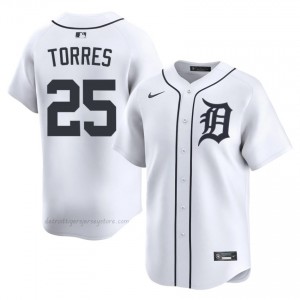 Gleyber Torres #25 Detroit Baseball Jersey | Premium Men White Stitched Edition 91103571