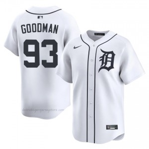 #93 Jack Goodman Gameday Men Baseball Jersey | DET White Fan Gear 56396578