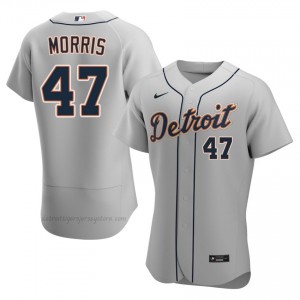 Gray Jack Morris #47 DET Tigers Baseball Embroidery Jersey | Iconic Men Fit 65557404