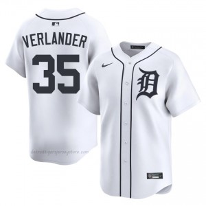 White Justin Verlander #35 DET Tigers Baseball Stitched Jersey | Official Men Fit 12911591