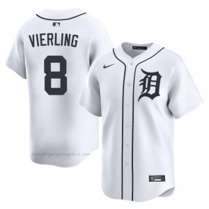 #8 Matt Vierling Pro-Grade Men Baseball Jersey | DET White Fan Gear 96466014
