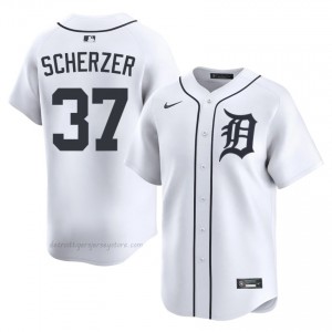 Max Scherzer #37 Detroit Baseball Jersey | Durable Men White Stitched Edition 27381460
