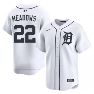 Detroit Tigers Parker Meadows #22 White Men Baseball Jersey | 2026 Season Genuine 35984518