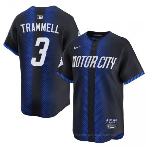 #3 Alan Trammell MLB Men City Connect Baseball Jersey | DET Blue Fan Gear 37159270