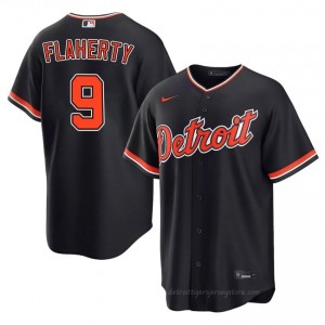 #9 Jack Flaherty Durable Men Baseball Jersey | DET Navy Fan Gear 81618140
