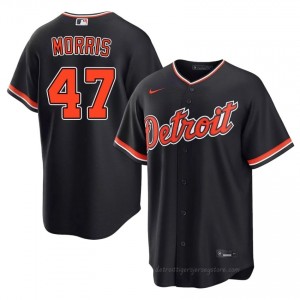 Jack Morris #47 Detroit Baseball Jersey | Limited Men Navy Sewn Edition 84350710