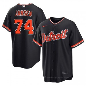 Kenley Jansen #74 Detroit Baseball Jersey | Game-Day Men Navy Sewn Edition 15872119