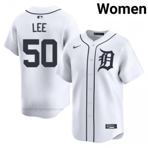 Detroit Tigers Hao-Yu Lee #50 White Women Baseball Jersey | 2026 Season MLB 85150838