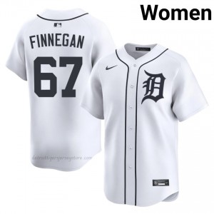 Kyle Finnegan #67 Detroit Baseball Jersey | Authentic Women White Embroidery Edition 16738636