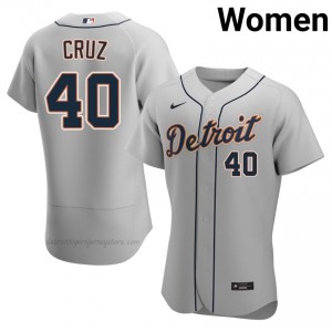 Detroit Tigers Trei Cruz #40 Gray Women Baseball Jersey | 2026 Season Exclusive 84494712