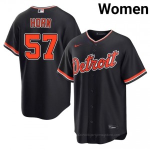 #57 Bailey Horn Gameday Women Baseball Jersey | DET Navy Fan Gear 32555241