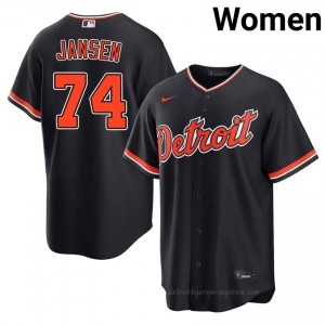 Detroit Tigers Kenley Jansen #74 Navy Women Baseball Jersey | 2026 Season Replica 38074291
