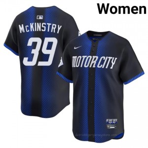 #39 Zach McKinstry Gameday Women City Connect Baseball Jersey | DET Blue Fan Gear 55202112
