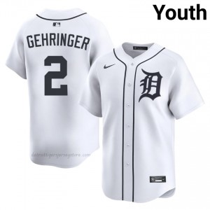 #2 Charlie Gehringer Gameday Youth Baseball Jersey | DET White Fan Gear 70571636
