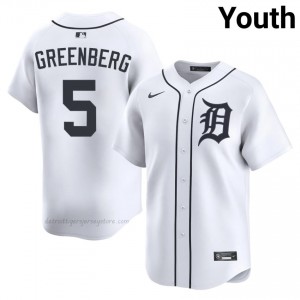 Hank Greenberg #5 Detroit Baseball Jersey | Pro-Grade Youth White Sewn Edition 68534585