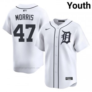 Detroit Tigers Jack Morris #47 White Youth Baseball Jersey | 2026 Season Classic 66208655
