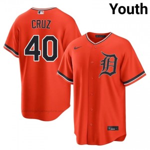 Detroit Tigers Trei Cruz #40 Orange Youth Baseball Jersey | 2026 Season Officially Licensed 59220726