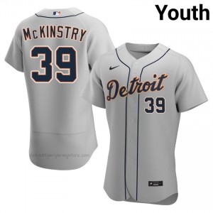 Zach McKinstry #39 Detroit Baseball Jersey | Exclusive Youth Gray Stitched Edition 99196474