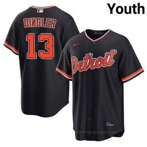 #13 Dillon Dingler Classic Youth Baseball Jersey | DET Navy Fan Gear 50047060
