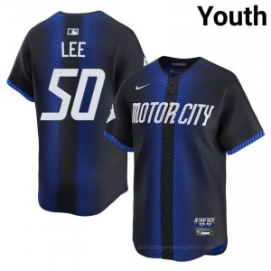 Detroit Tigers Hao-Yu Lee #50 Blue Youth City Connect Baseball Jersey | 2026 Season Professional 30037529