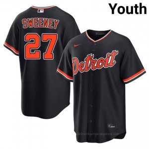 Detroit Tigers Trey Sweeney #27 Navy Youth Baseball Jersey | 2026 Season Exclusive 98331500